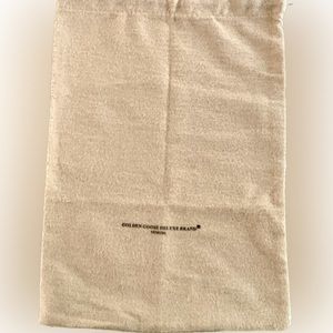 Golden Goose Deluxe Brand drawstring Beige dust bag New 10x14 in.
